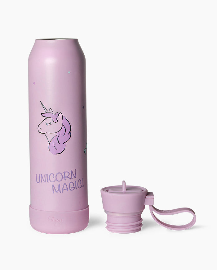 Sticla de Apa Termos, Citron, Unicorn, din otel inoxidabil, 350 ml