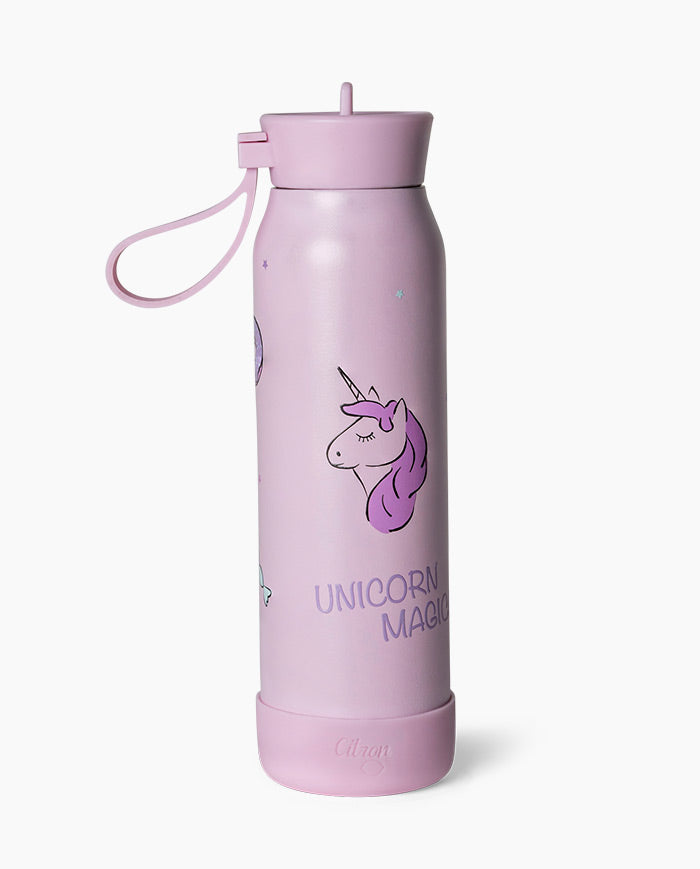 Sticla de Apa Termos, Citron, Unicorn, din otel inoxidabil, 350 ml