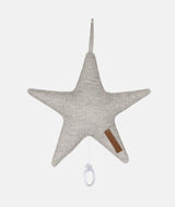 Jucarie muzicala, Little Dutch, Pure Grey, stea, 27 x 27 cm - Elcokids