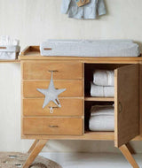 Jucarie muzicala, Little Dutch, Pure Grey, stea, 27 x 27 cm - Elcokids