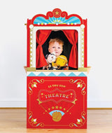 Teatru de papusi, Le Toy Van, din lemn, rosu, 3 ani+ - Elcokids