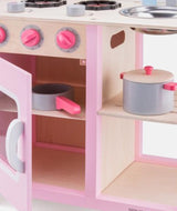 Bucatarie din lemn, New Classic Toys, Bon Appetit, roz - Elcokids