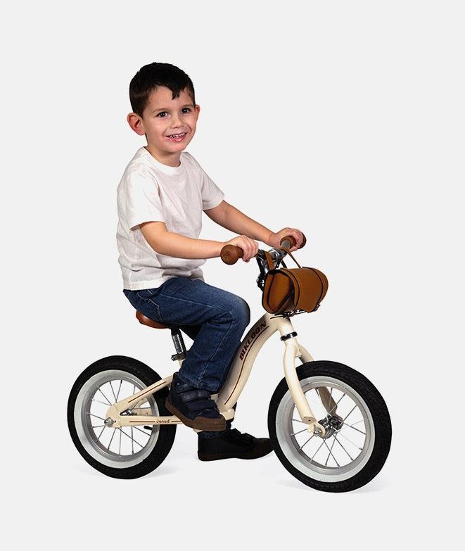 Bicicleta de echilibru, Janod, din metal, cu geanta, 3 ani+ - Elcokids