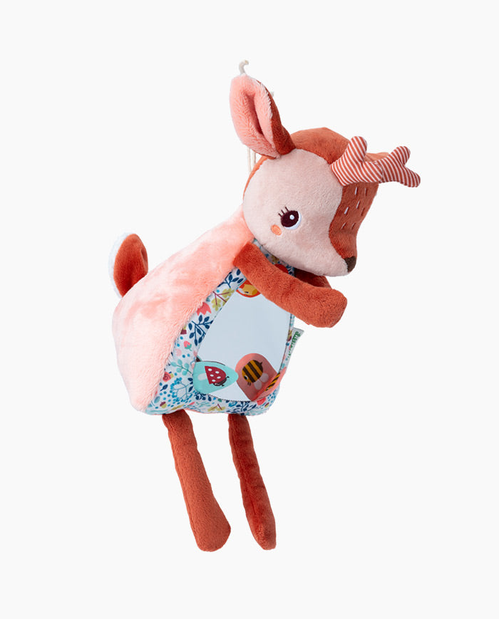 Jucarie cu activitati, Lilliputiens, Caprioara Stella cu oglinda, 3 luni+