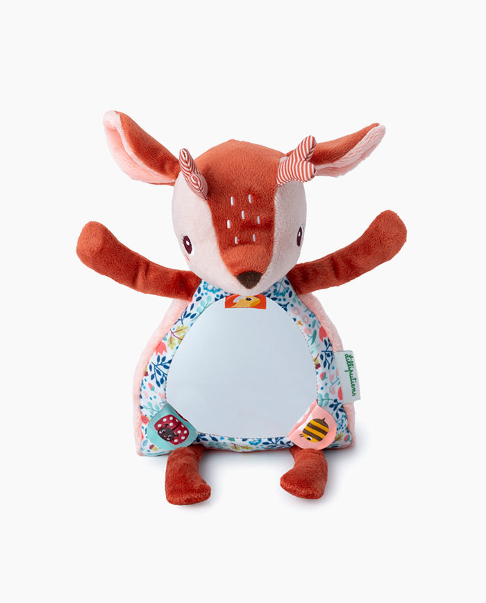 Jucarie cu activitati, Lilliputiens, Caprioara Stella cu oglinda, 3 luni+