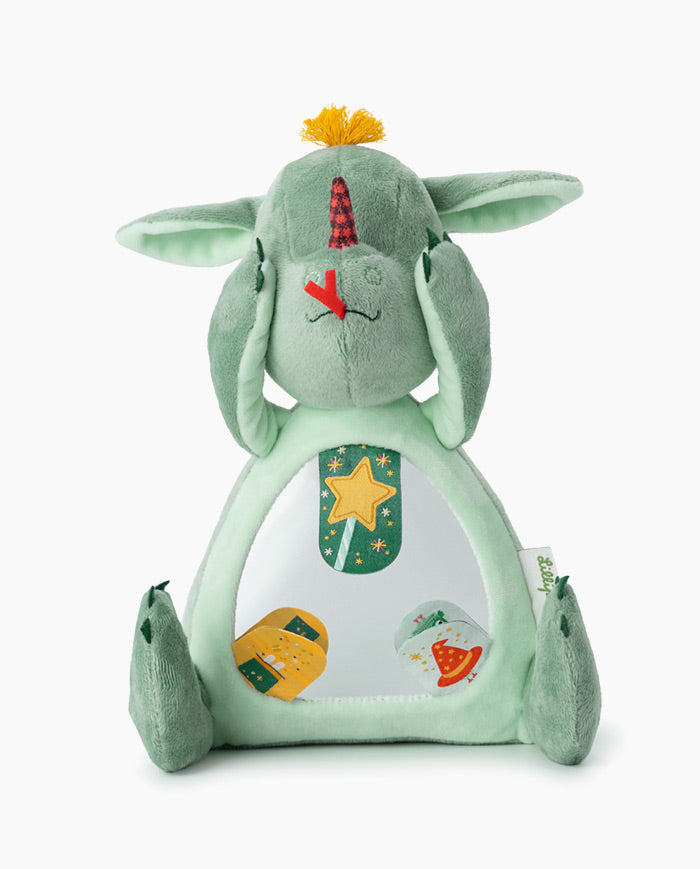 Jucarie cu activitati, Lilliputiens, Dragonul Joe cu oglinda, 3 luni+