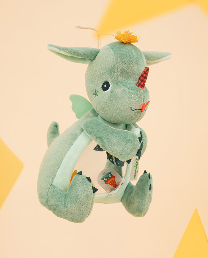 Jucarie cu activitati, Lilliputiens, Dragonul Joe cu oglinda, 3 luni+