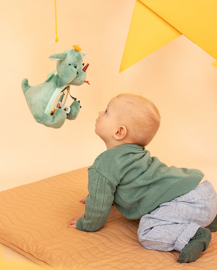 Jucarie cu activitati, Lilliputiens, Dragonul Joe cu oglinda, 3 luni+