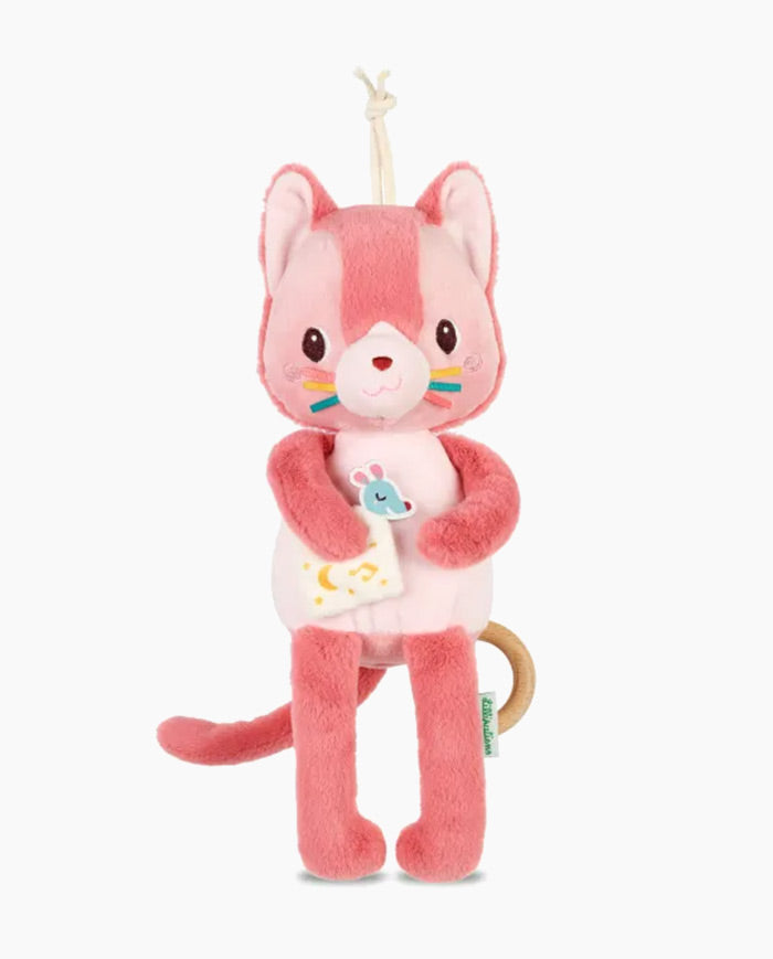 Jucarie din plus muzicala, Lilliputiens, fosforescenta, Pisicuta Jeanne, 6 luni+