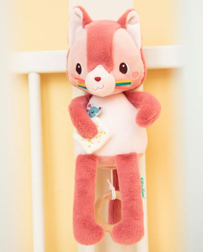 Jucarie din plus muzicala, Lilliputiens, fosforescenta, Pisicuta Jeanne, 6 luni+