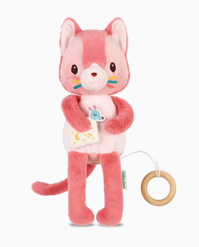 Jucarie din plus muzicala, Lilliputiens, fosforescenta, Pisicuta Jeanne, 6 luni+