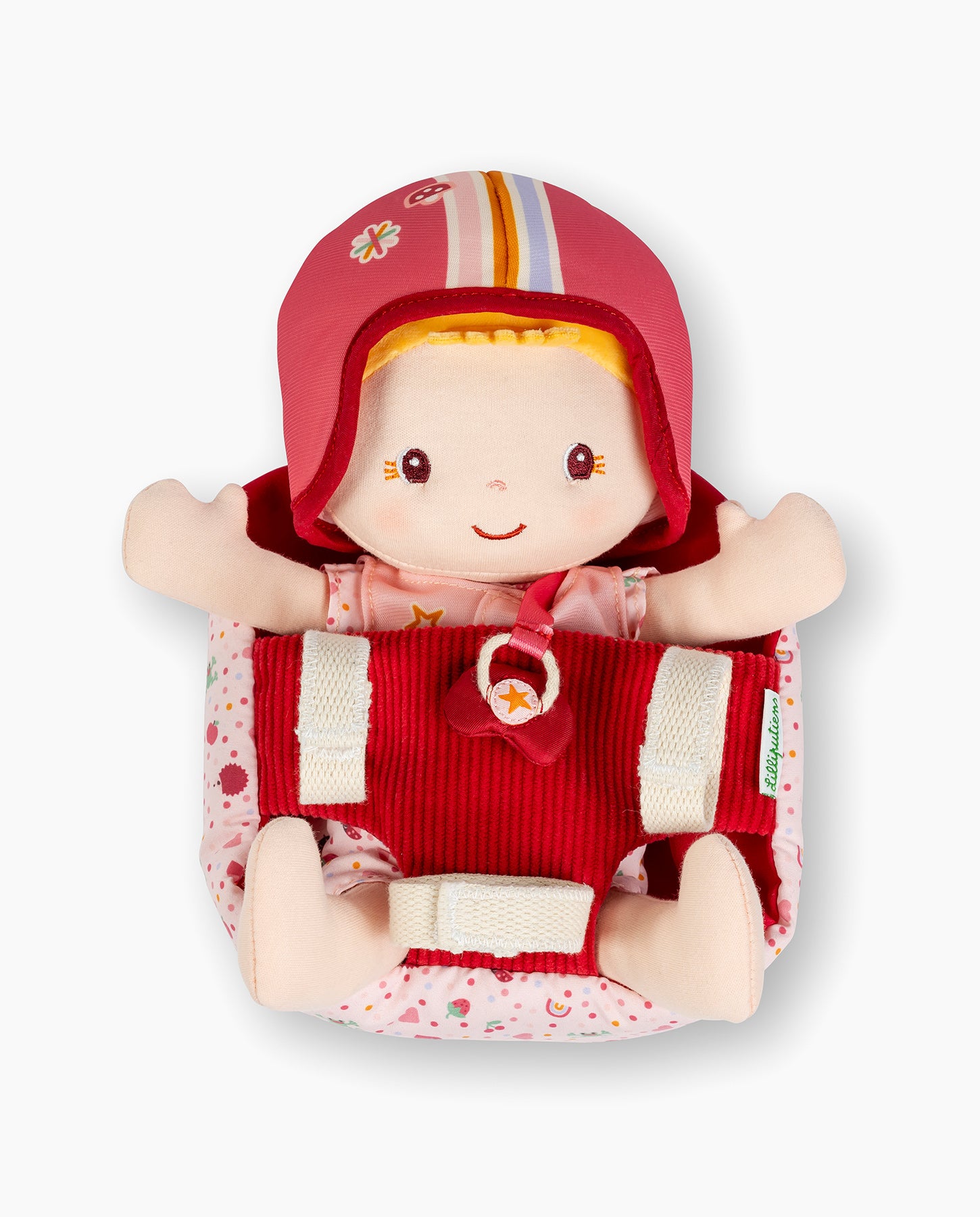 Papusa bebelus, Lilliputiens, Lena, cu scaun pentru bicicleta, 18 luni+