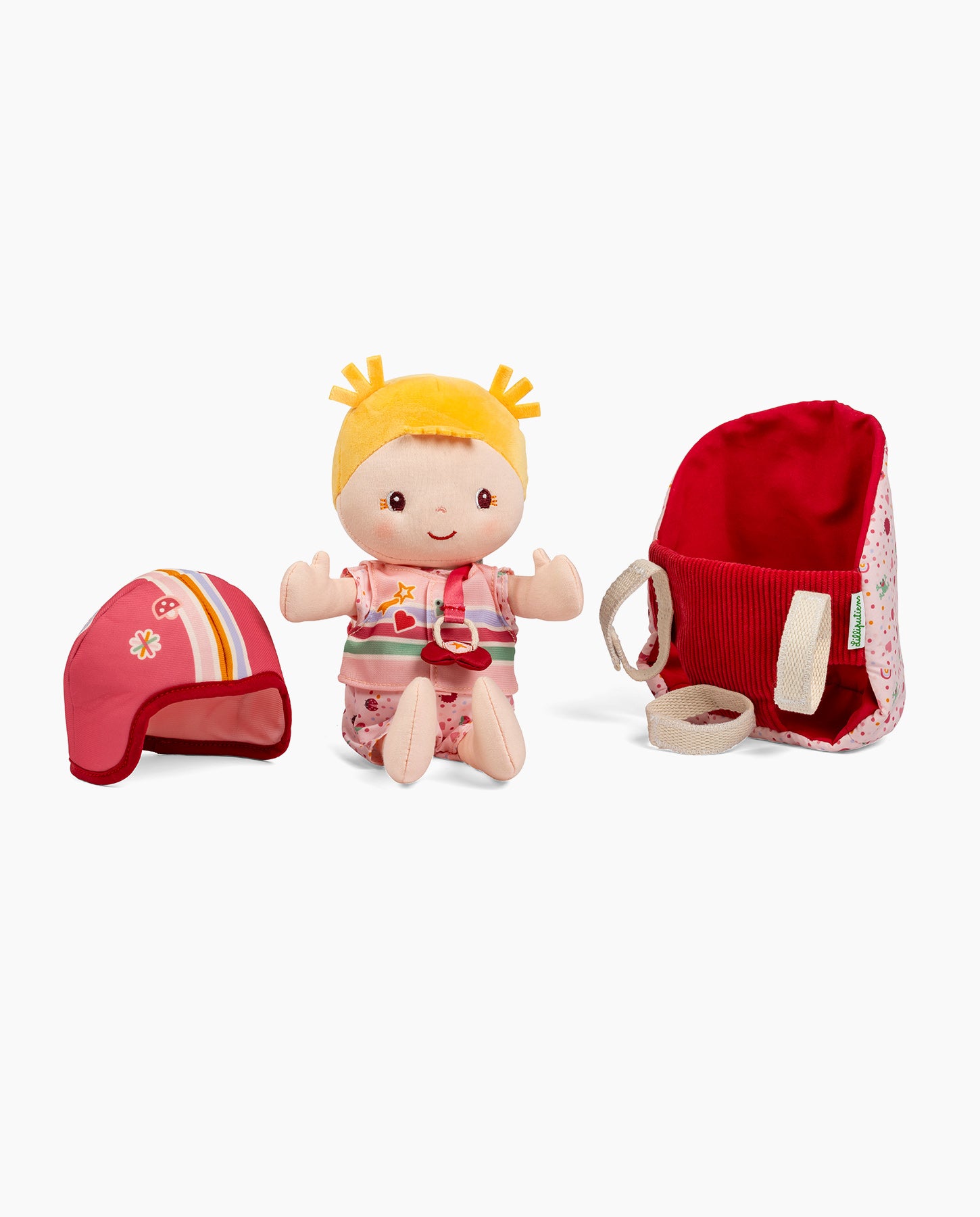 Papusa bebelus, Lilliputiens, Lena, cu scaun pentru bicicleta, 18 luni+