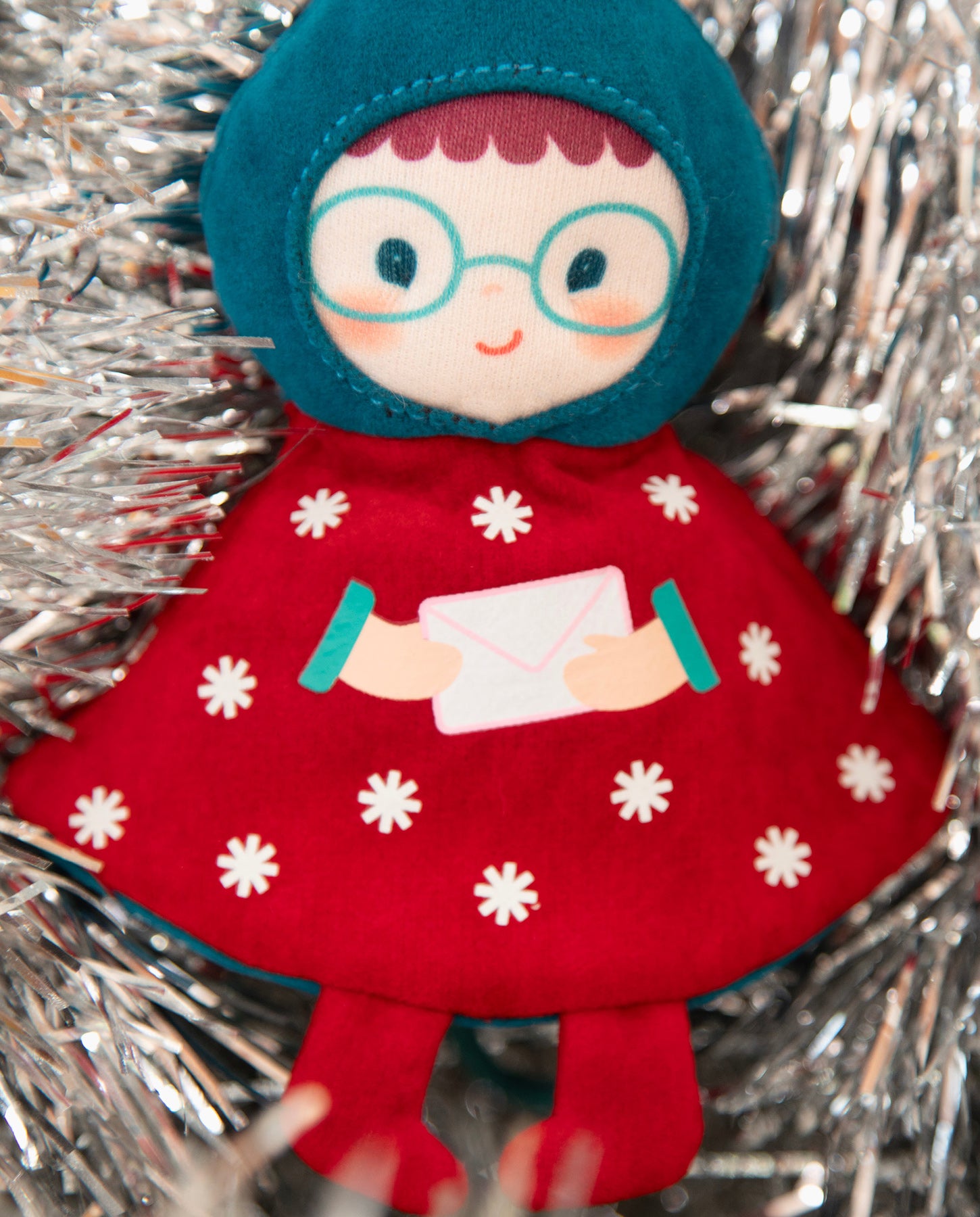 Jucarie de Craciun reversibila, Lilliputiens, Elf Lilli, straluceste in intuneric, 2 ani+