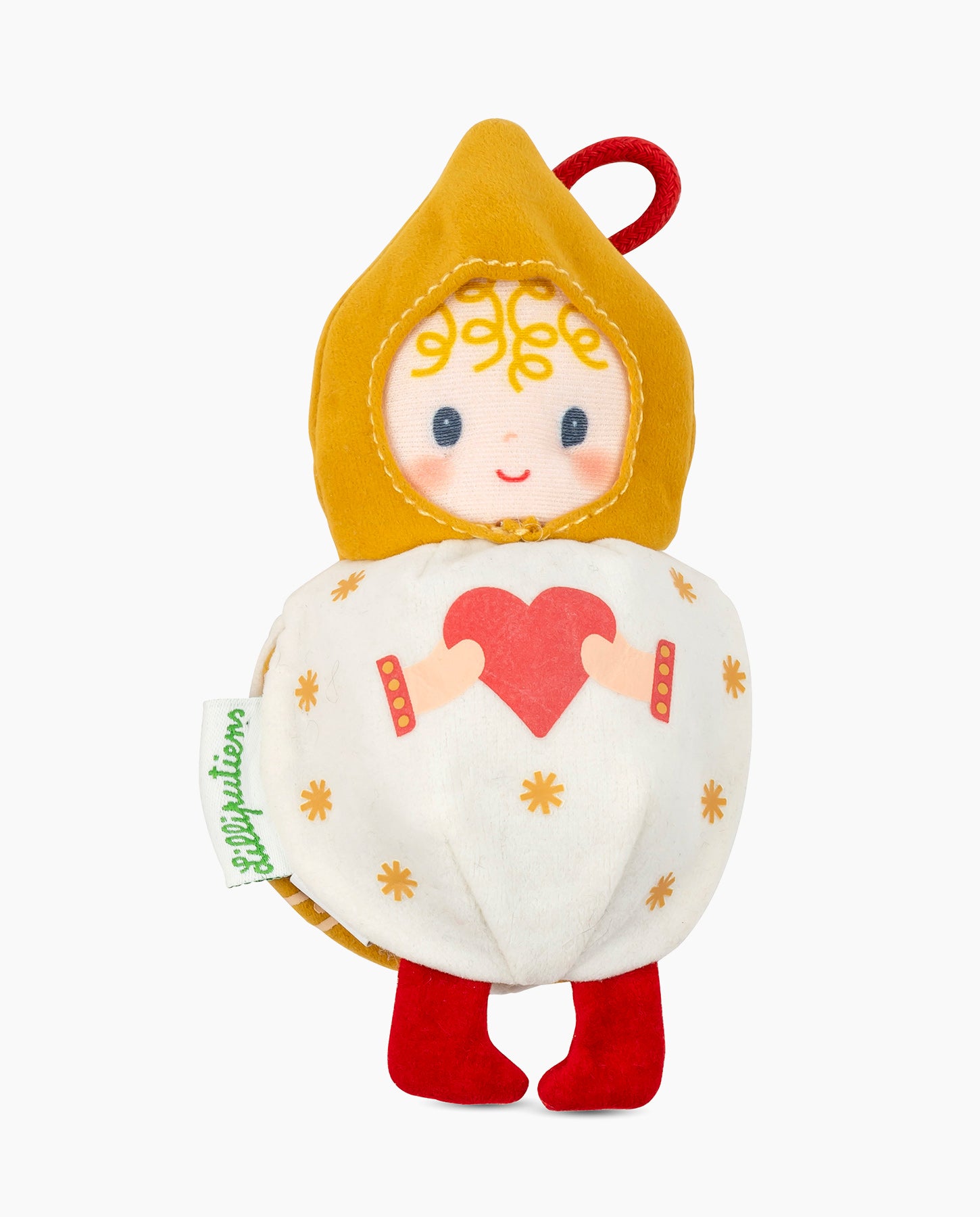 Jucarie de Craciun reversibila, Lilliputiens, Elf Mimmi, straluceste in intuneric, 2 ani+