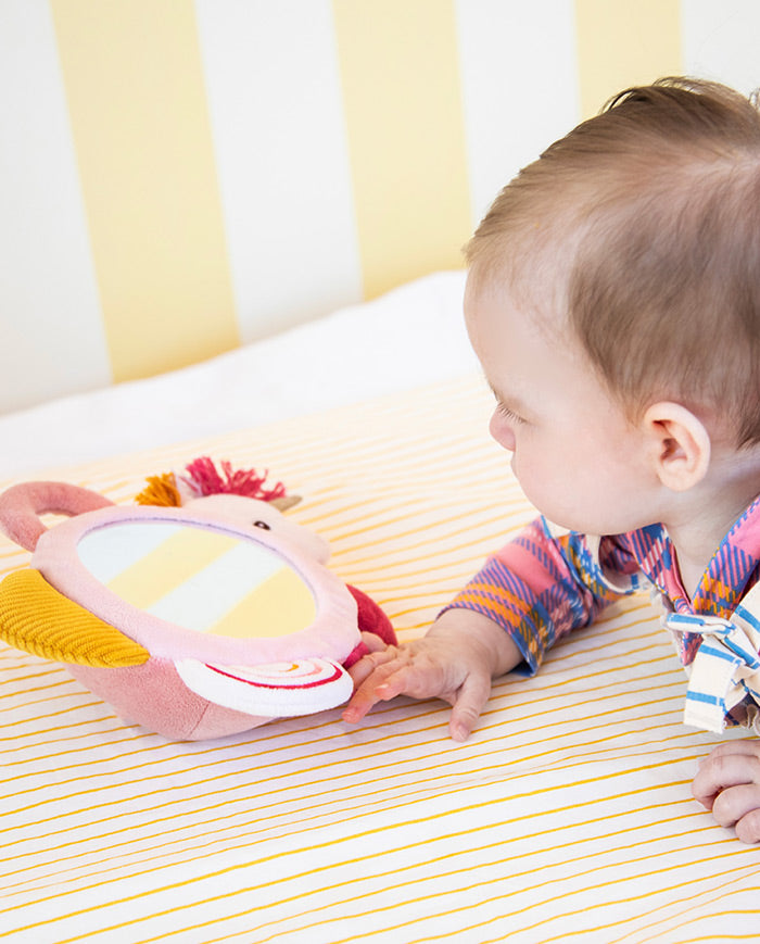 Jucarie cu oglinda, Lilliputiens, Unicornul Lena, 3 luni+