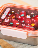 Caserola pentru pranz, Lilliputiens, Jeanne, din otel inoxidabil