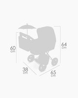 Carucior pentru papusi, Decuevas Capriccio, cu gentuta si umbrela