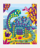 Set creativ, Janod, dinozauri mozaic, 8 carduri, 4 ani+ - Elcokids