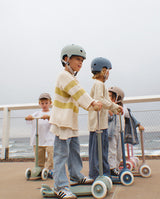 Trotineta cu trei roti, Banwood ECO, inaltime reglabila, ivoire, 3 ani+