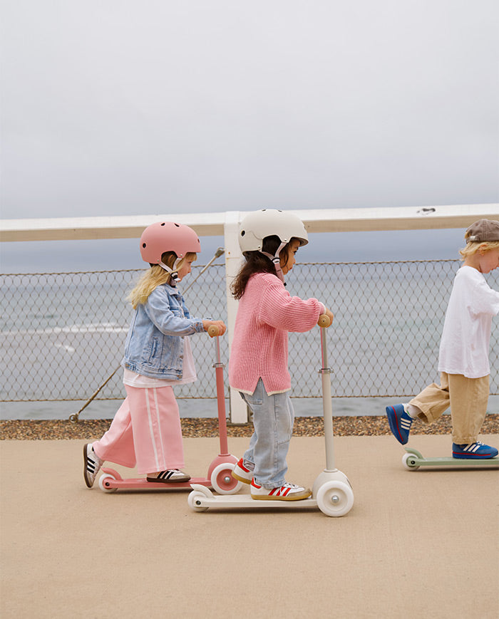 Trotineta cu trei roti, Banwood ECO, inaltime reglabila, roz, 3 ani+