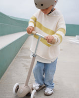 Trotineta cu trei roti, Banwood ECO, inaltime reglabila, gri, 3 ani+