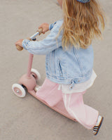 Trotineta cu trei roti, Banwood ECO, inaltime reglabila, roz, 3 ani+