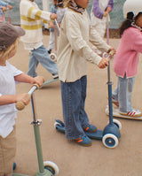 Trotineta cu trei roti, Banwood ECO, inaltime reglabila, albastru inchis, 3 ani+