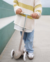 Trotineta cu trei roti, Banwood ECO, inaltime reglabila, gri, 3 ani+