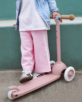 Trotineta cu trei roti, Banwood ECO, inaltime reglabila, roz inchis, 3 ani+