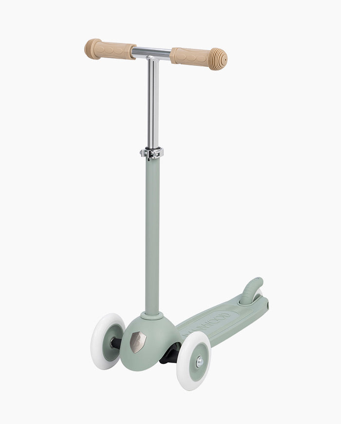 Trotineta cu trei roti, Banwood ECO, inaltime reglabila, verde, 3 ani+