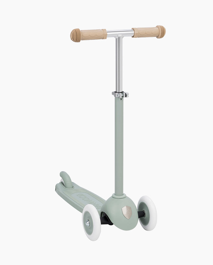 Trotineta cu trei roti, Banwood ECO, inaltime reglabila, verde, 3 ani+