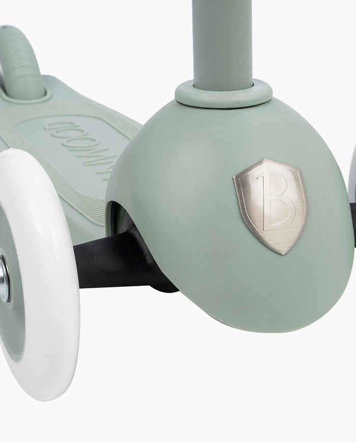 Trotineta cu trei roti, Banwood ECO, inaltime reglabila, verde, 3 ani+