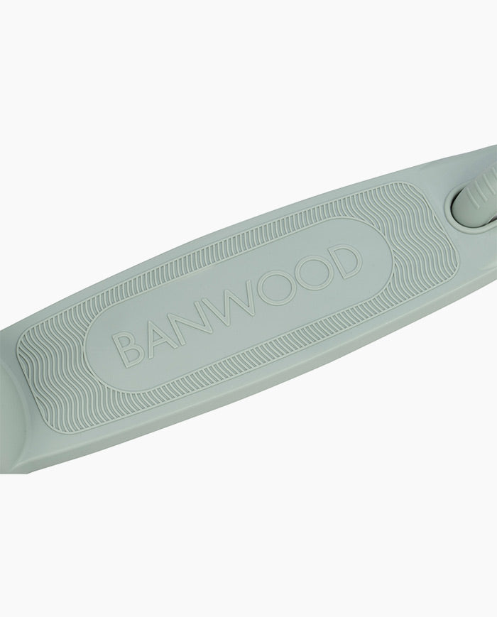 Trotineta cu trei roti, Banwood ECO, inaltime reglabila, verde, 3 ani+