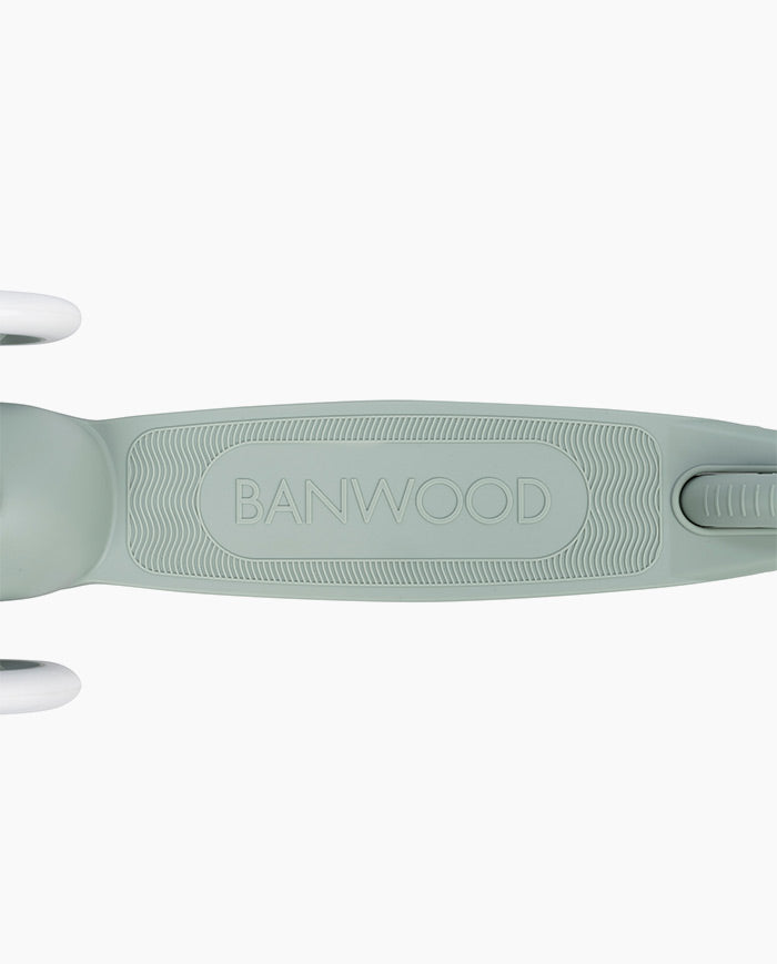 Trotineta cu trei roti, Banwood ECO, inaltime reglabila, verde, 3 ani+