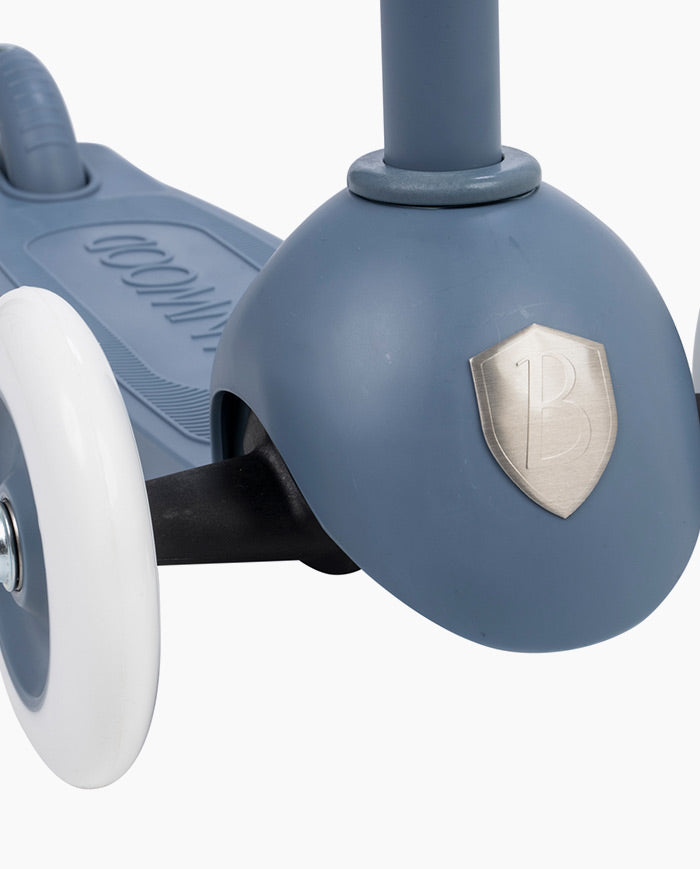 Trotineta cu trei roti, Banwood ECO, inaltime reglabila, albastru inchis, 3 ani+