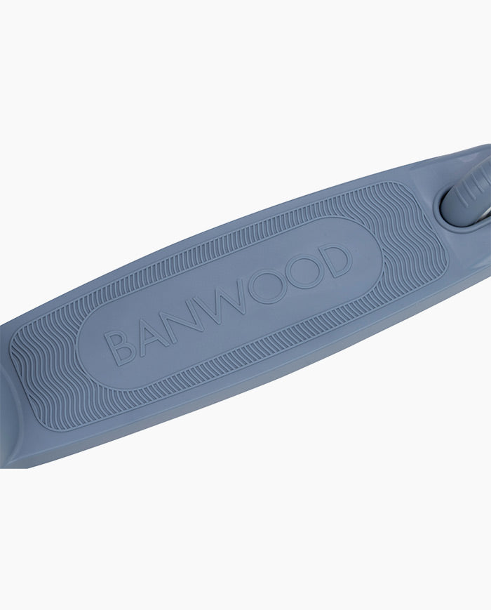 Trotineta cu trei roti, Banwood ECO, inaltime reglabila, albastru inchis, 3 ani+