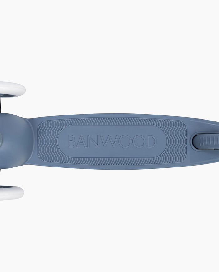 Trotineta cu trei roti, Banwood ECO, inaltime reglabila, albastru inchis, 3 ani+