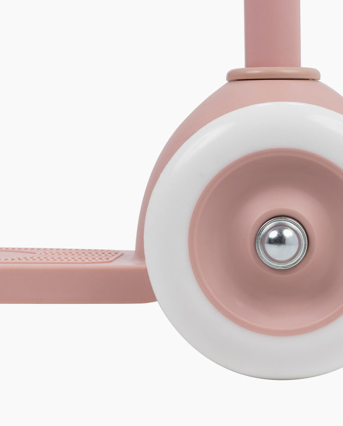 Trotineta cu trei roti, Banwood ECO, inaltime reglabila, roz pudrat, 3 ani+