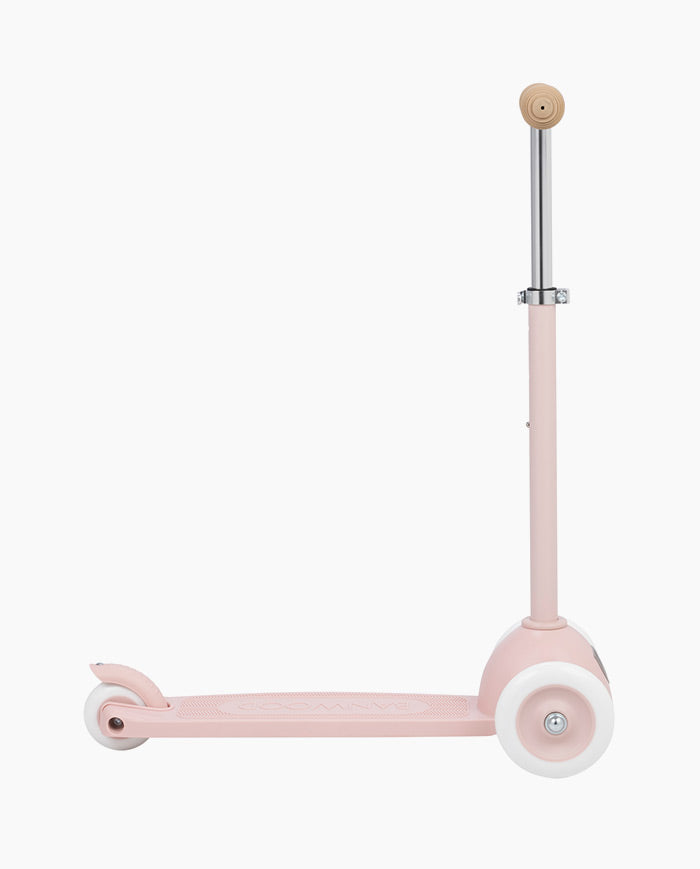 Trotineta cu trei roti, Banwood ECO, inaltime reglabila, roz, 3 ani+