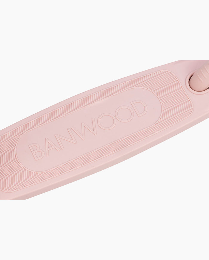 Trotineta cu trei roti, Banwood ECO, inaltime reglabila, roz, 3 ani+