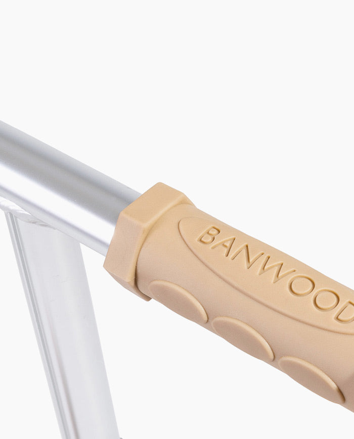 Trotineta cu trei roti, Banwood ECO, inaltime reglabila, ivoire, 3 ani+