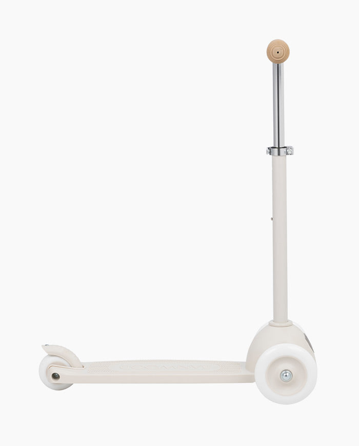 Trotineta cu trei roti, Banwood ECO, inaltime reglabila, ivoire, 3 ani+