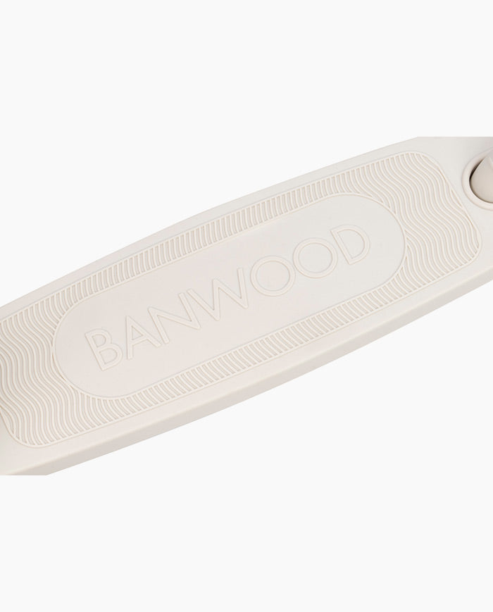 Trotineta cu trei roti, Banwood ECO, inaltime reglabila, ivoire, 3 ani+