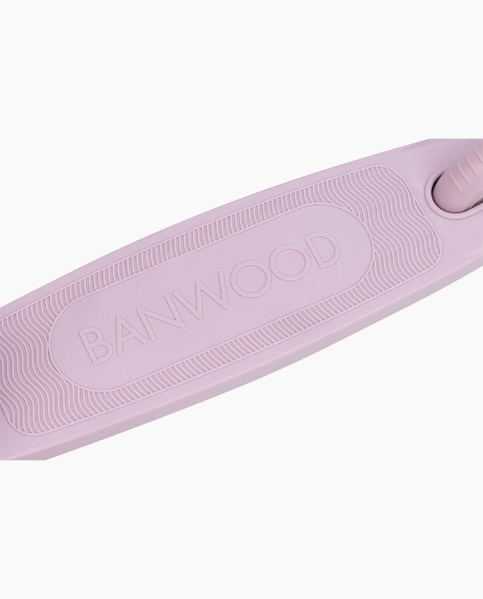 Trotineta cu trei roti, Banwood ECO, inaltime reglabila, lavanda, 3 ani+