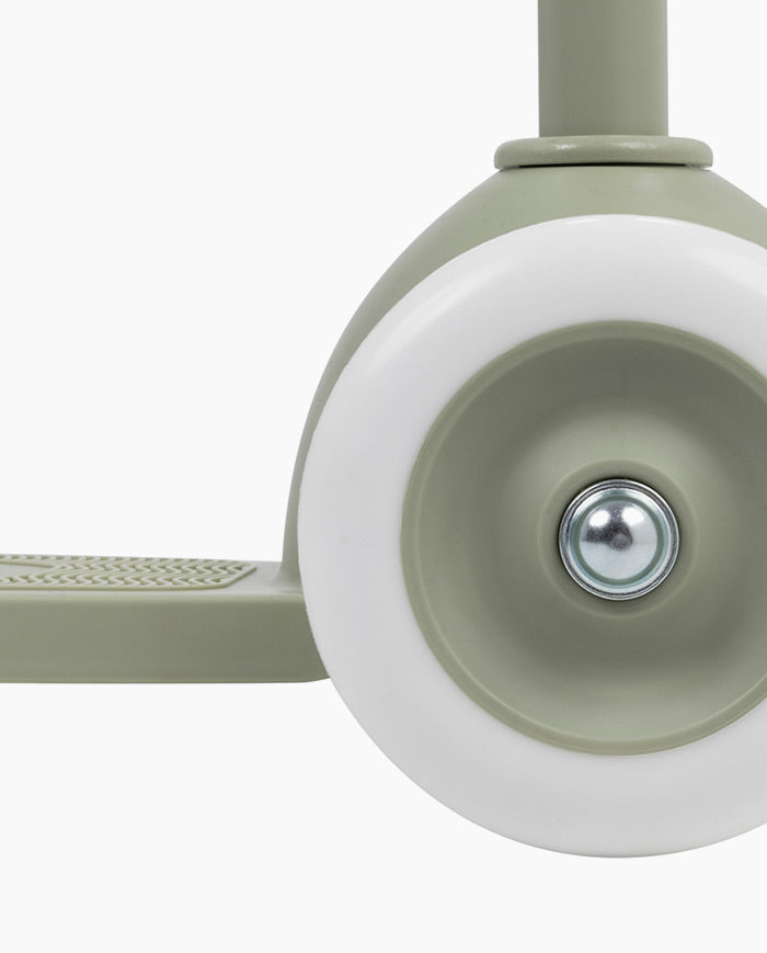 Trotineta cu trei roti, Banwood ECO, inaltime reglabila, verde olive, 3 ani+