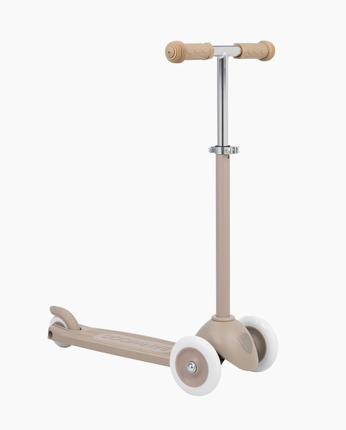 Trotineta cu trei roti, Banwood ECO, inaltime reglabila, gri, 3 ani+