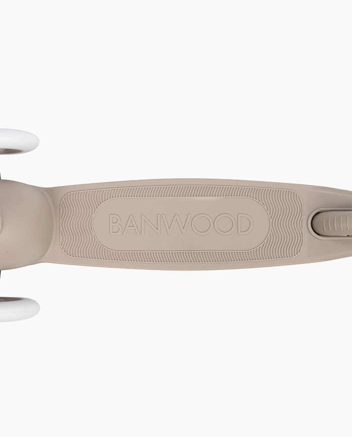 Trotineta cu trei roti, Banwood ECO, inaltime reglabila, gri, 3 ani+