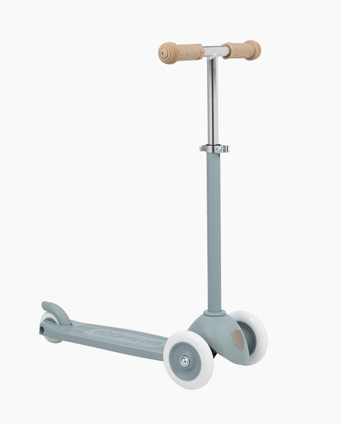 Trotineta cu trei roti, Banwood ECO, inaltime reglabila, albastra, 3 ani+