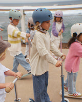 Casca de protectie ECO, Banwood, cu captusala din spuma, verde, 3 ani+